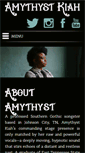 Mobile Screenshot of amythystkiah.com